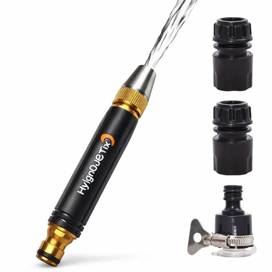 HydroJetix – Boquilla de Alta Presión para Manguera con 3 Adaptadores
